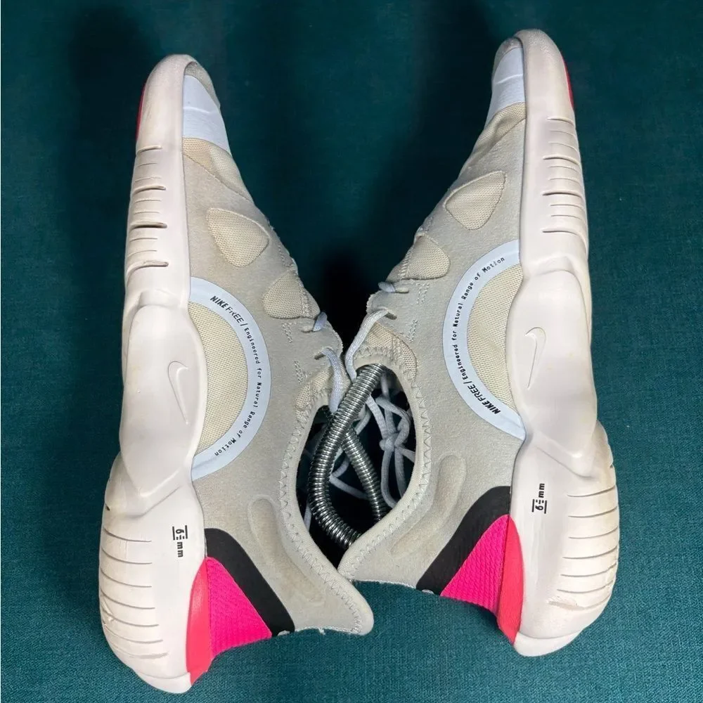 Nike Women’s Free RN 5.0 Shoes White/Black-Half Blue Size 8.5